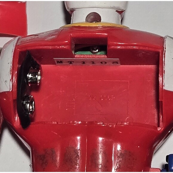 VTG 90s Power Rangers Walkie Talkies In Space Black Red 9.5" WORKING Saban 1998 - Picture 4 of 9